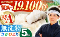 【11月発送】さがびより 無洗米 5kg【五つ星お米マイスター厳選】 [HBL005] 佐賀日和 さがびより 5kg ブランド米 お米 米 新米 特A評価 特A 佐賀 ご飯 ごはん