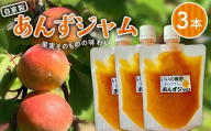 妙義山の麓 自家製あんずジャム、3本セット F21E-424