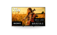 No.1113 【ソニー】4K液晶テレビ　BRAVIA5　75型（設置あり） ／ テレビ てれび TV 液晶 ブラビア 4K高画質 4K画質 色鮮やか 大画面 おうち映画館 Mini LED搭載 臨場感 高音質 SONY 神奈川県