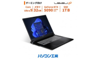 パソコン工房 4年間物損保証 18型ゲーミングノートPC Core Ultra 9/5090/No.345