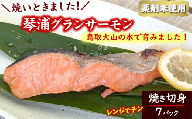 国産とっとり琴浦グランサーモン焼いときました 焼魚7切 塩焼き 不揃いのため訳あり 個包装 レンチン