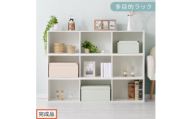 【完成品でお届け】多目的ラック（ホワイト）本棚 横長 縦 カラーボックス 送料無料 スリム 幅30cm 3段ラック 棚 収納棚 おしゃれ a4 カラーラック 木製 収納ケース テレビ台 リビング キッチンボード AKANBR920118-0-WH