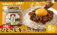 白樺派の ひとさじ キーマカレー 105g × 5本 株式会社風土食房《30日以内に出荷予定(土日祝除く)》千葉県 我孫子市 調味料選手権 味噌 豚肉 ごはん パン 麺 カレー スパイシー