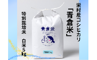 《令和７年産》長野県栄村産コシヒカリ「青倉米」特別栽培米白米５kg