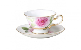 【ふるさと納税】【手描き】プリンセスマサコカップ & ソーサー＜大倉陶園＞