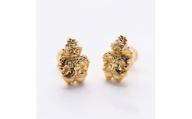 縄文の神秘を身にまとうK18製　コメ遮光器土偶ピアス　700-084【1670960】
