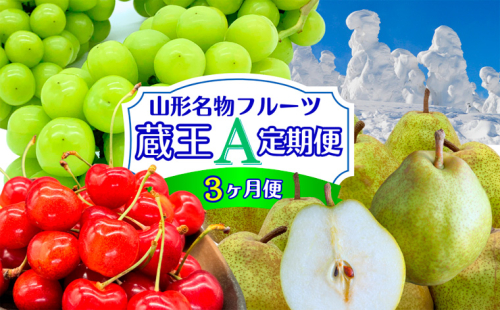 【定期便3回】やまがたフルーツ定期便”蔵王”山形名物フルーツA FY25-343 2319892 - 山形県山形市