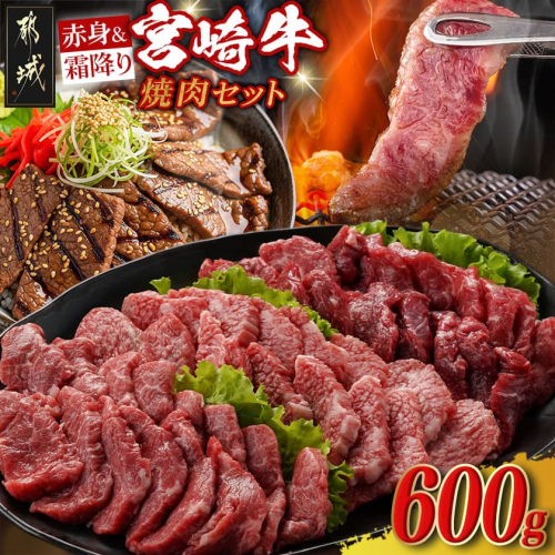 宮崎牛【赤身&霜降り】焼肉セット_16-J701 2321061 - 宮崎県都城市