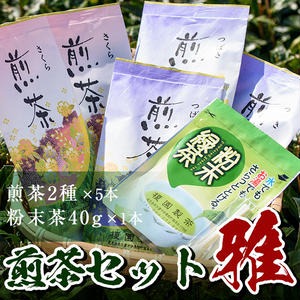 No.014 煎茶セット(雅)【世献 榎園製茶】 2322544 - 鹿児島県日置市