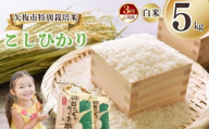 [定期便3回]矢板市特別栽培米 こしひかり 白米 5kg | お米 米 こめ 白米 玄米 にじのきらめき コシヒカリ こしひかり 美味しい お弁当 選べる エコ スマート 環境 手間暇 土づくり  ふるさと 納税 栃木県 矢板市
