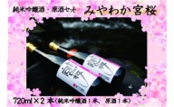 Ｍ１３　「みやわか宮桜」純米吟醸酒と原酒セット