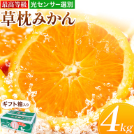 ＜先行予約＞草枕みかん 約4kg 《11月上旬-12月上旬頃出荷》熊本県 長洲町 フルーツ 柑橘 みかん ミカン 草枕 デザート 送料無料