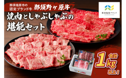 那須野ヶ原牛　焼肉としゃぶしゃぶで堪能セット ns004-003 【牛肉 ブランド牛 肉 牛もも 牛かた セット 食べ比べ 国産】 2325126 - 栃木県那須塩原市