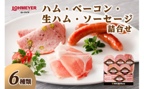 ローマイヤ ハム・ベーコン・生ハム・ソーセージ詰合せ ns009-002 【薄切りハム セット アラカルト 贈答 ギフト モルタデラ ビアサラミ ランチョンミート パーティー】 2325164 - 栃木県那須塩原市