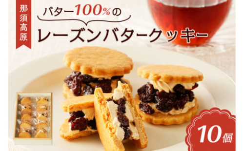 バター100%の那須高原レーズンバタークッキー ns031-001 【お菓子 スイーツ おやつ 洋菓子 焼き菓子 フレッシュバター ジャージー牛乳 ご褒美】 2325215 - 栃木県那須塩原市