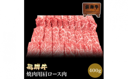 「肉の芸術品」飛騨牛肩ロース肉焼き肉用 400g 16-008