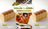 [全3回定期便]米粉山食パン定期便A | パン 食パン クロワッサン 国産 小麦 はるゆたか 米粉 埼玉県 埼玉県庁