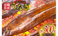 うなぎ 国産 蒲焼 長崎県産 おうごんうなぎ 約300g 2尾~3尾 [松永水産 長崎県 平戸市 hr42bgy400022] 鰻 うな重 うな丼 ひつまぶし 蒲焼き かばやき タレ付き 養殖 国内産 2尾 3尾 冷凍 unagi