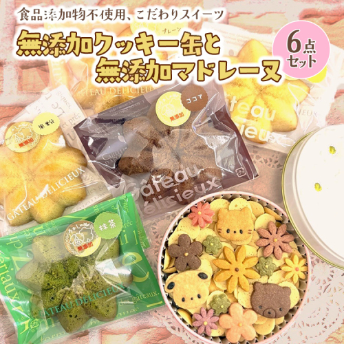 無添加クッキー缶と無添加マドレーヌの6点セット《食品添加物不使用》 2329582 - 神奈川県相模原市