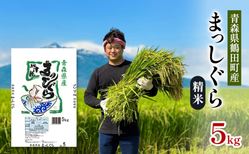 青森県鶴田町産 米 まっしぐら 5kg 白米 ご飯 ライス 鶴田町 2331019 - 青森県鶴田町