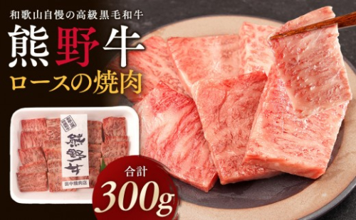 ［熊野牛］ロースの焼肉 約300g 2331193 - 和歌山県那智勝浦町