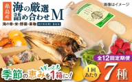 【全12回定期便】糸島産 魚 米 野菜 果物 厳選詰め合わせ MINORI BOX Mサイズ 糸島市 / emma.Inc / 米 魚 野菜 果物 詰め合わせ [AOP026]
