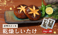 大分県産 しいたけ 津久見で育てた肉厚ステーキ用乾燥しいたけ 20g×2袋　|　津久見市 干し椎茸 菌床しいたけ きのこ 国産 産地直送
