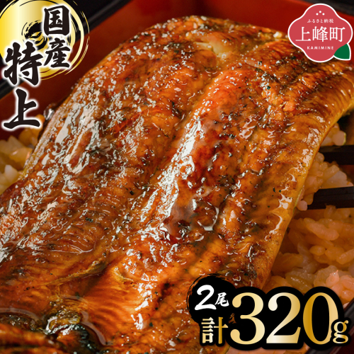 《2026年4月発送》『国産』うなぎ蒲焼 2尾 計320g [B-1187-PE(4)] 2334387 - 佐賀県上峰町