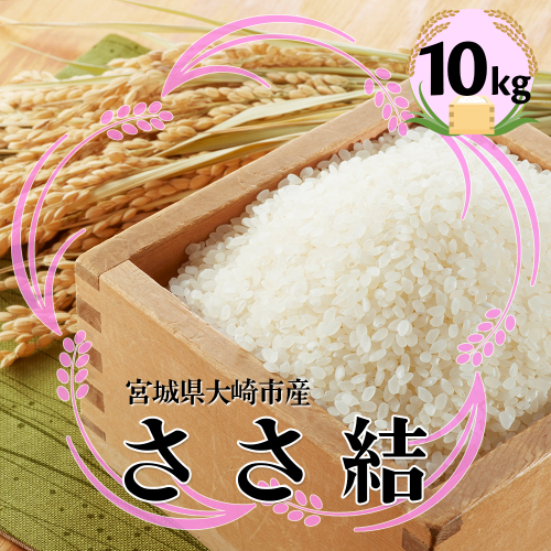 宮城県産ブランド米 令和7年産 ささ結 10kg｜炊きたてはもちろん冷めても美味しい白米 2334461 - 宮城県大崎市