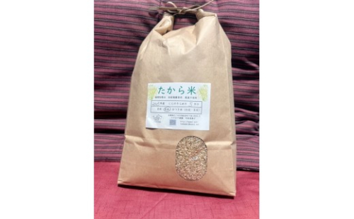 G-158【農薬・化学肥料不使用】循環農法で育てた自然の恵みいっぱいの『たから米５キロ』 2334462 - 兵庫県たつの市