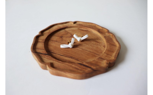 水引musubi耳飾り 白 ピアス ［52211033］ 2337582 - 埼玉県飯能市