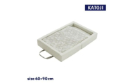 71-7_折りたたみベビー布団 ミニサイズ（スノークリスタル）｜カトージ KATOJI ブランド 子育て ベビー用品 赤ちゃん 子ども 子供 布団 ふとん ベビー かわいい 折り畳み 寝具 おりたたみ 柄 折りたたみ ミニサイズ ミニ