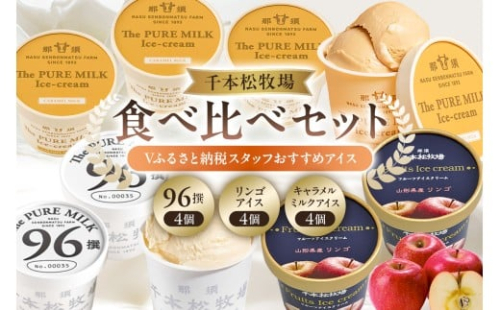 【千本松牧場】食べ比べセット Vふるさと納税スタッフおすすめアイス12個 ns025-023-12 【お菓子 スイーツ 詰め合わせ アイスクリーム 牛乳 ギフト】 2337952 - 栃木県那須塩原市