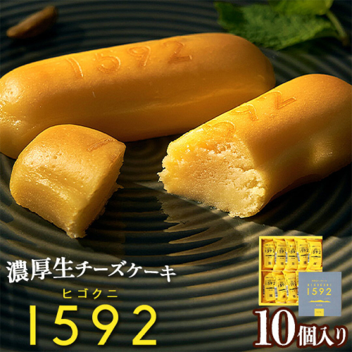  濃厚生チーズケーキ 1592 ヒゴクニ 10個入り 古今堂 《30日以内に出荷予定(土日祝除く)》 熊本県 南阿蘇村 チーズケーキ チーズ ひごくに お菓子 スイーツ 2339021 - 熊本県南阿蘇村