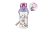 食洗機対応プラクリアボトル 480ml [スケーター skater]ハッピー&スマイル/PSB5TR_4973307513374 プラスチック 水筒 直飲み ダイレクト ショルダーベルト 肩紐付き ワンプッシュオープン 子供用 キッズ 透明 クリア 日本製 ハッピー&スマイル 恐竜 ダイナソー 女の子 女子 奈良県 奈良市 なら 5-115