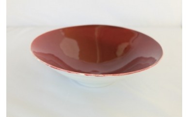 辰砂釉の陶芸作品「鉢」【18112】 234012 - 北海道岩見沢市
