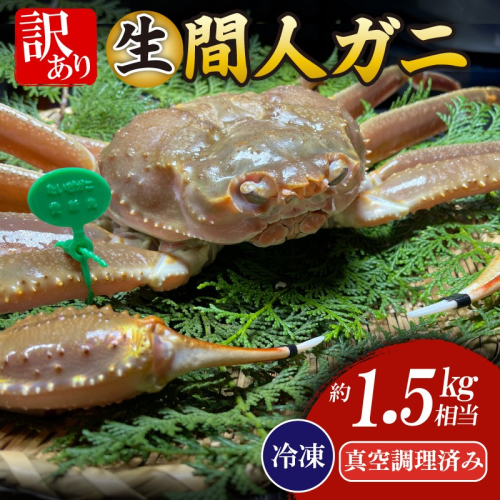 間人漁港仲買人の丸友鮮魚三代目・自慢の間人ガニ【冷凍】生・訳アリ（ズワイガニ）[真空調理済み] 2340329 - 京都府京丹後市