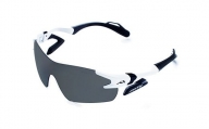 鼻パッドのないサングラス「エアフライ」＊男女兼用 AF-301モデル ホワイト 偏光 レンズ 装着版 [G-03703a]