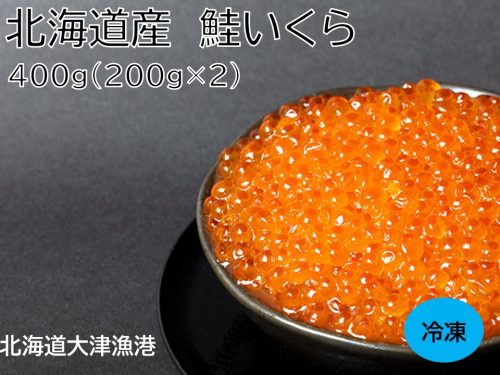 いくら 国産 北海道産 400ｇ(200g×2) イクラ小分け 醤油漬け 瓶詰め 冷凍 天然 鮭 2341615 - 北海道池田町