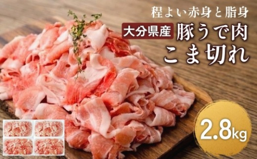 大分県産 豚うで 肉のこま切れ 2.8kg