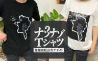 ナゾナゾTシャツ(愛媛県 松山市 バージョン) ブラック LLサイズ | Tシャツ アート 半袖 薄墨 道後 愛媛県 松山市