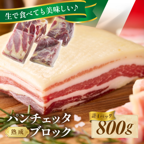パンチェッタブロック（豚バラ肉の塩漬け）　約200g×4袋 ふるさと納税 豚肉 塩漬け ふるさと納税 ベーコン ふるさと納税 パンチェッタ 豚バラ 塩漬け スペイン料理 2343811 - 京都府京丹後市