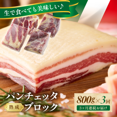 【定期便 毎月×3回】パンチェッタブロック（豚バラ肉の塩漬け）　約200g×4袋 ふるさと納税 豚肉 塩漬け ふるさと納税 ベーコン ふるさと納税 パンチェッタ 豚バラ 塩漬け スペイン料理
 2343812 - 京都府京丹後市