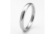 純チタン甲丸リング(幅3mm)9号【1642909】