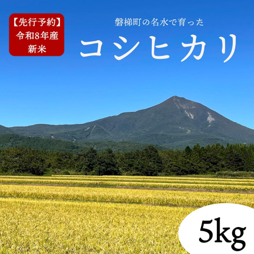 【先行予約】【令和8年産・新米】コシヒカリ5kg　磐梯町の名水で育ったコシヒカリ　10月下旬発送　会津産　磐梯町産　福島県産　精米 2346485 - 福島県磐梯町