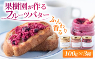[新鮮な果物使用] 香り広がる フルーツバター 3種 セット (あまおう / 富有柿 / ブルーベリー) (100ml × 3瓶) [2025年11月上旬〜2026年4月下旬より順次発送予定] [春光園] バター ジャム 果物 くだもの フルーツ 加工品 福岡県 うきは市 冷蔵