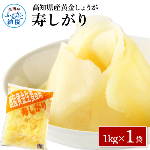 国産黄金しょうが寿しがり1kg×1袋 -  ガリ しょうが ショウガ 生姜 坂田信夫商店 黄金しょうが 国産 お寿司 付け合せ 寿司用がり ふるさとのうぜい 故郷納税 7000円 返礼品 高知 2347133 - 高知県芸西村