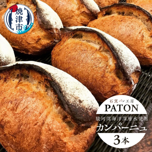 a10-1231　カンパーニュ　3本　駿河湾海洋深層水使用
 2347136 - 静岡県焼津市