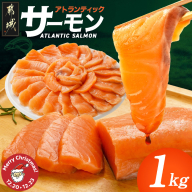 【☆クリスマス☆】アトランティックサーモン1kg≪12月20日〜23日お届け≫_MJ-M301-OJX