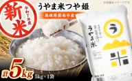 【新米】神話の里/吉田町「うやま米」つや姫 5kg（5kg×1）白米 精米 コメ 島根県雲南市/有限会社藤本米穀店 [AIDB086]